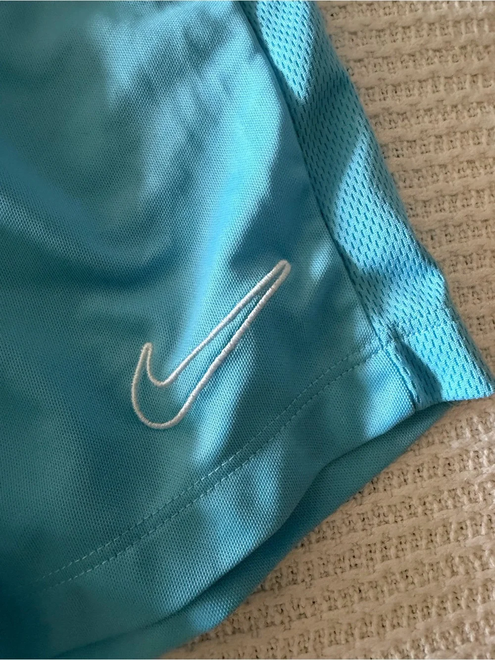 Nike Kids' Athletic Shorts in Black and Light Blue